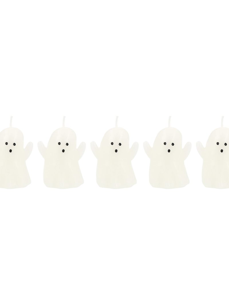 Mini Ghost Candles, Set of 5
