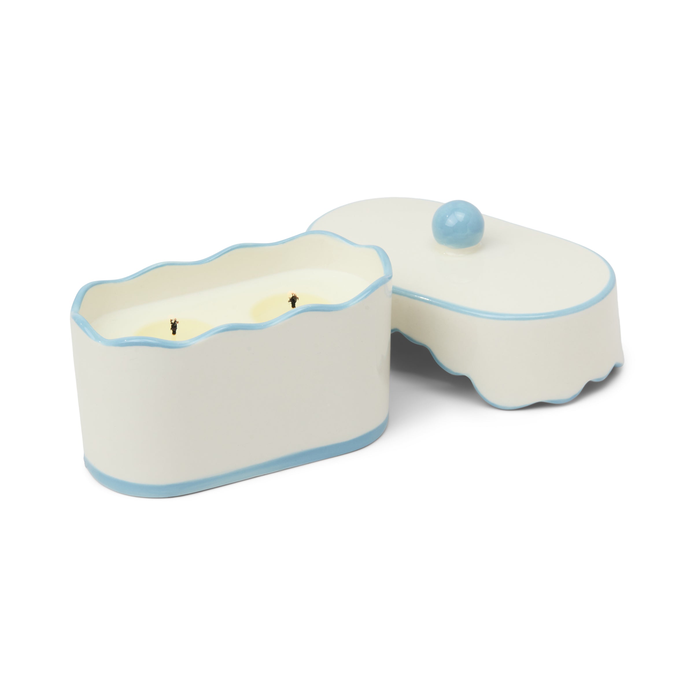 Cherie 5.5-oz Soy Wax Ceramic Candle, Lavender Thyme